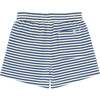 Unisex Cream And Denim Blue Stripe Shorts - Shorts - 4