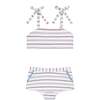 Girls Vintage Stripe Bandeau Top And Swim Shorts Bikini - Two Pieces - 1 - thumbnail