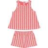 Girls Regatta Red Paisley Scalloped Short Set - Mixed Apparel Set - 1 - thumbnail