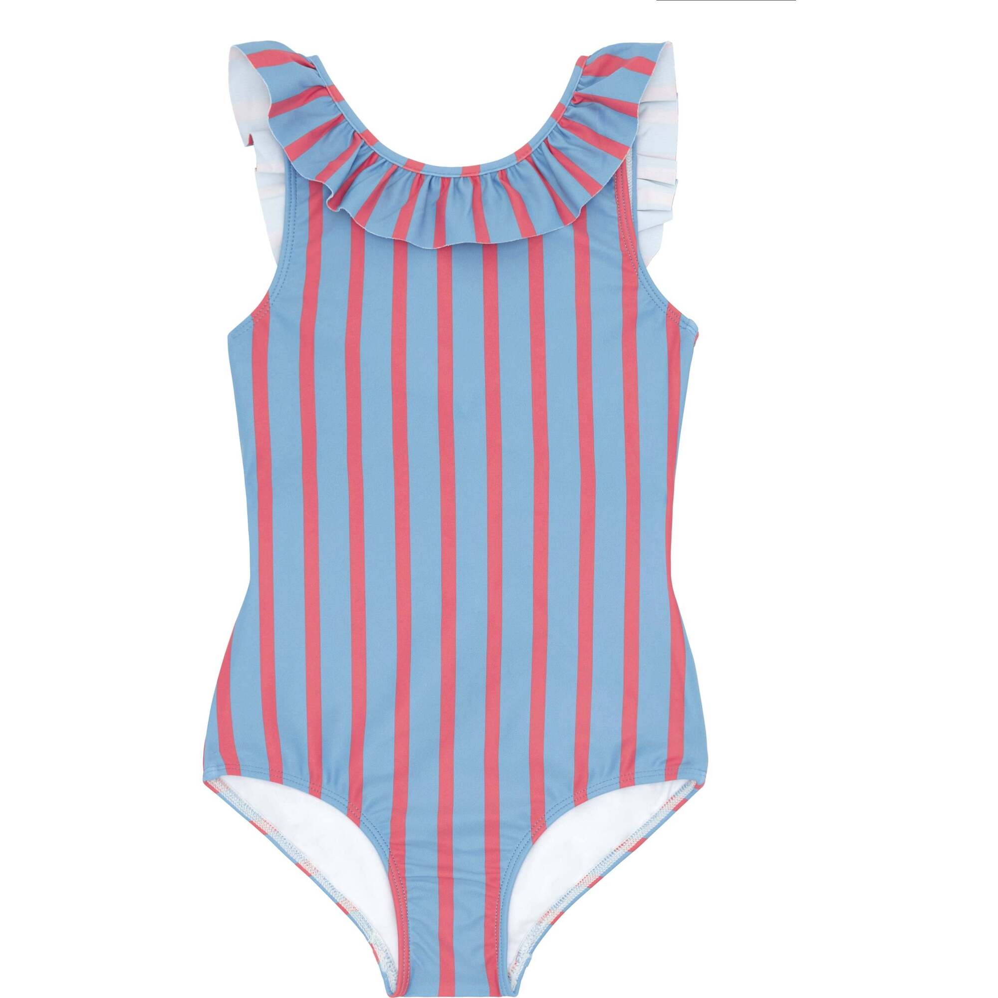 ミコモリ [SWIM WEAR]STRIPE FRILL OP mikomori
