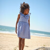Girls Navy Stripe Sailor Dress - Dresses - 7