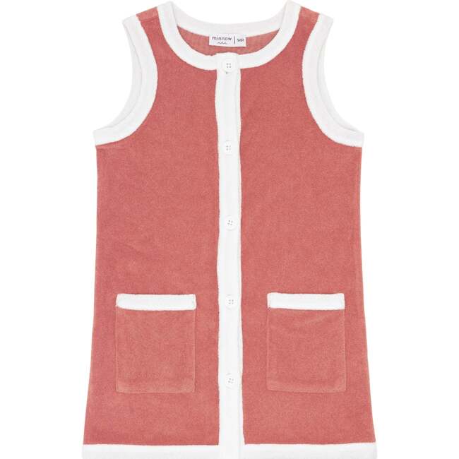 Girls East End Red French Terry Dress