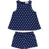 Girls Atlantic Dot Scalloped Short Set - Mixed Apparel Set - 1 - thumbnail