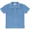 Boys Surfside Blue French Terry Polo - Polo Shirts - 1 - thumbnail