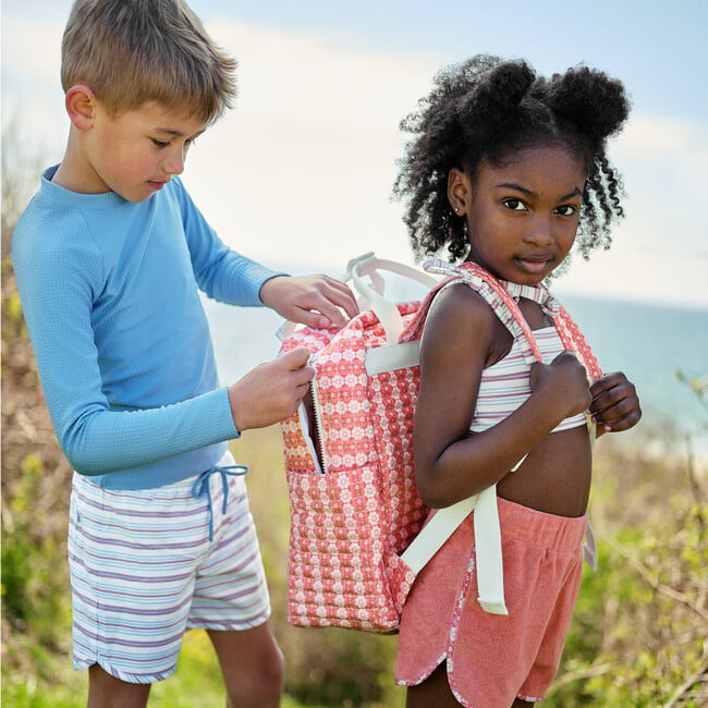 Boys Vintage Stripe Boardie - Swim Trunks - 3