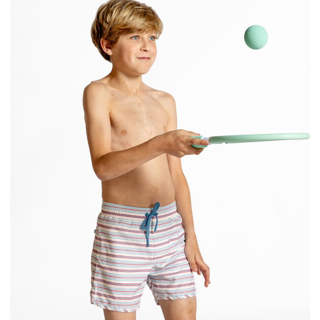 Boys Vintage Stripe Boardie - Swim Trunks - 5