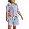 Boys Maritime Stripe French Terry Shorts - Shorts - 4