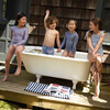Boys Maritime Stripe Boardie - Swim Trunks - 3