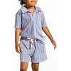 Boys Maritime Stripe French Terry Polo - Polo Shirts - 3
