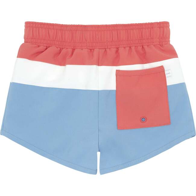 Boys East End Red Colorblock Boardie - Swim Trunks - 7