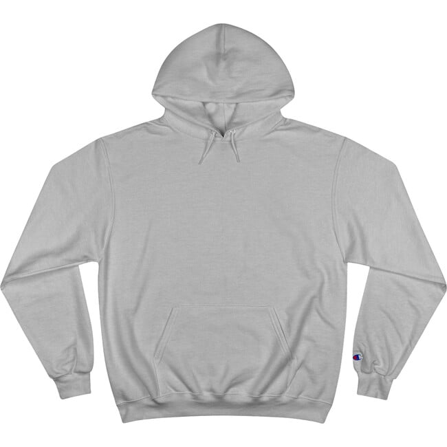 Adult Unisex Stay Gold X Champion Graphic Hoodie, Light Steel - Sweatshirts - 2