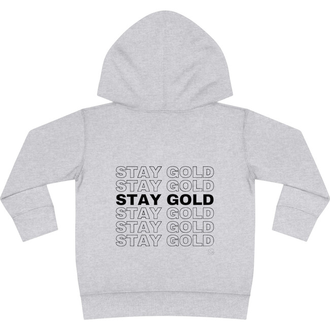 Kids Stay Gold Graphic Hoodie, Heather Grey