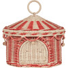 Circus Tent - Basket / Red & Straw - Doll Accessories - 5