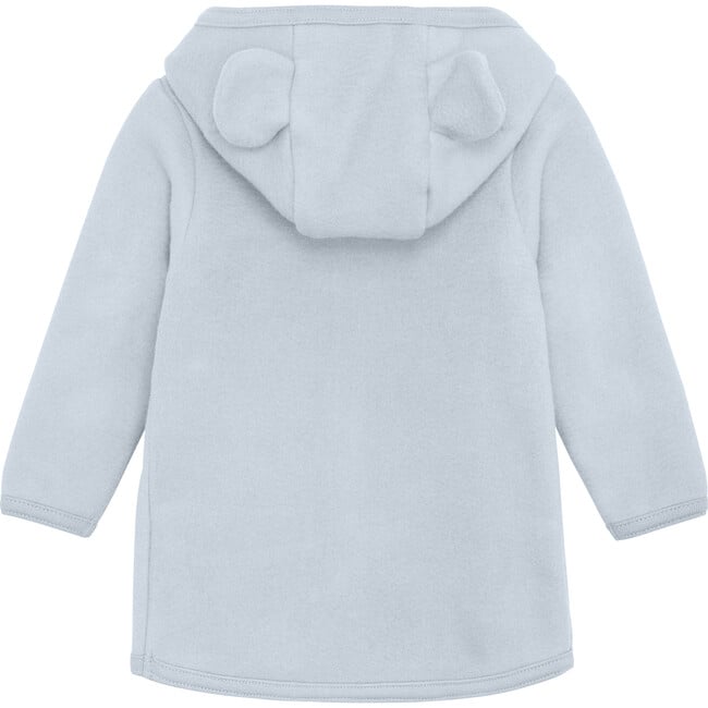 Soft Cotton Fleece Hooded Jacket With Ears, Celestial Blue - Sweatshirts - 2