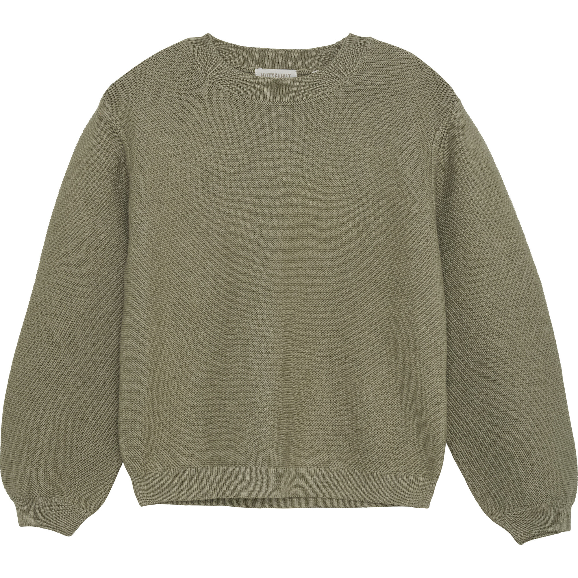 Organic Cotton Crew Neck Pullover, Silver Sage - Sweaters - 1