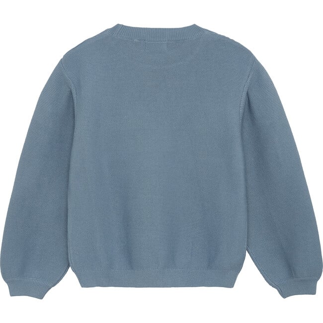 Organic Cotton Crew Neck Pullover, Citadel Blue - Sweaters - 2