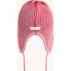 Merino Ribbed Knitted Pilot Cap, Cherry Frost - Hats - 4