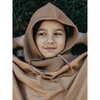 Merino Hooded Drawstring Scarf, Caramel - Balaclavas - 3