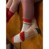 Kid's Long Socks, Forest Green & Rust - Socks - 2