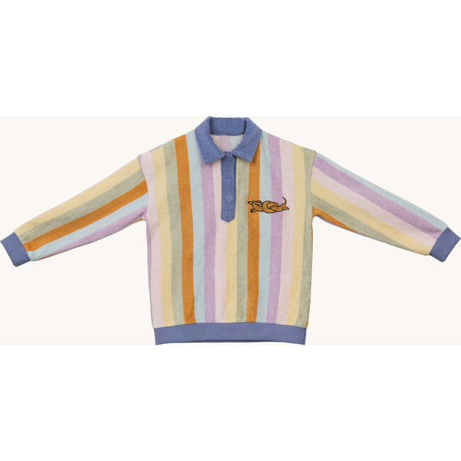 Terry Long Sleeve Sweatshirt, Sunset Stripes