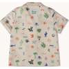 Printed Linen Straight Cut Shirt, Safari - Shirts - 2