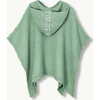 Linen Waffle Hood Poncho, Sage - Bath Accessories - 2