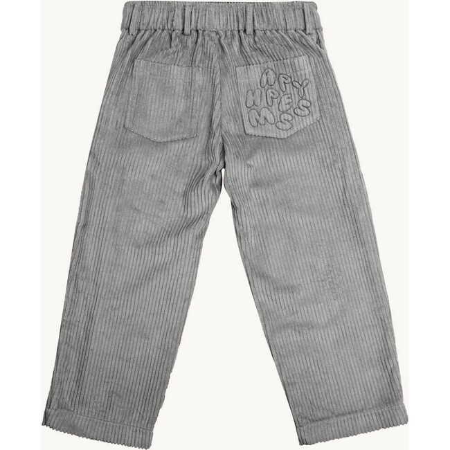 Corduro Baggy Fit Pants, Foggy Grey - Pants - 3