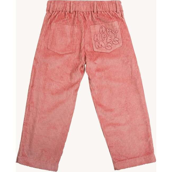 Corduro Baggy Fit Pants, Pink Blush - Pants - 4