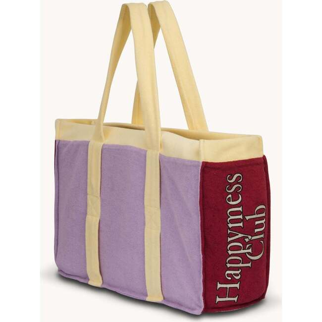 Adult Happymess Club Cotton Terry Stiffened Bag, Color-Block