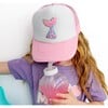 Mermaid Tail Patch Trucker Hat, Pink - Hats - 2