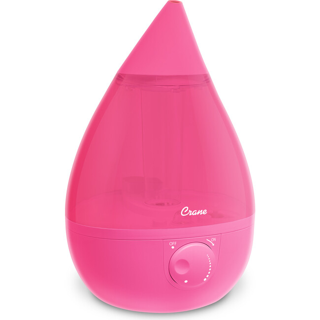 Ultrasonic Cool Mist Drop Shape Humidifier, Pink