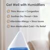 Ultrasonic Cool Mist Drop Shape Humidifier, White - Humidifiers - 7