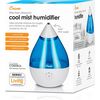 Droplet Ultrasonic Cool Mist Humidifier, Blue - Humidifiers - 9