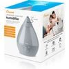 Ultrasonic Cool Mist Drop Shape Humidifier, Grey - Humidifiers - 10