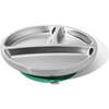 Toddler Stainless Steel Stay Put Suction Plate, Green - Tabletop - 1 - thumbnail