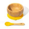 Baby Bamboo Stay Put Suction Bowl + Spoon, Yellow - Tabletop - 1 - thumbnail