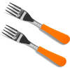 Stainless Steel-Baby Forks, Orange - Tabletop - 1 - thumbnail