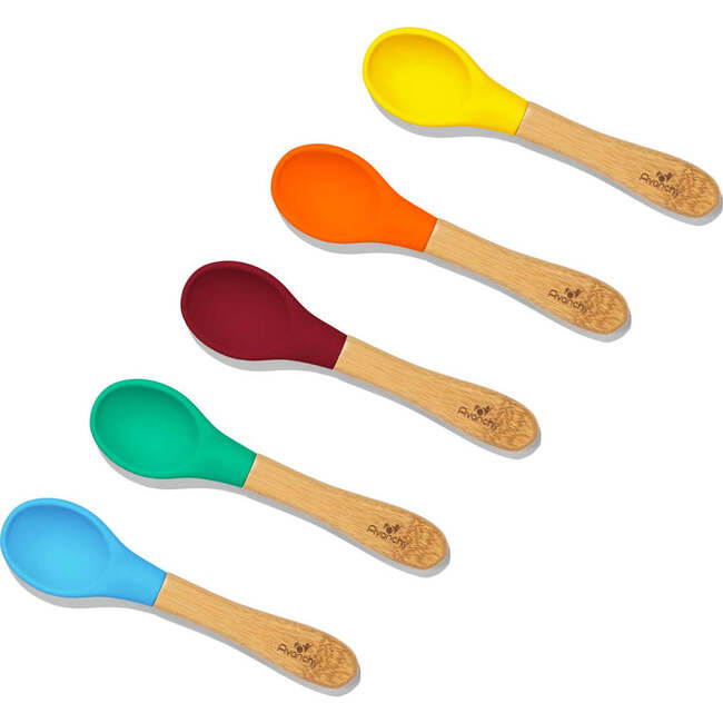5-Pack Baby Bamboo Spoons, Multi