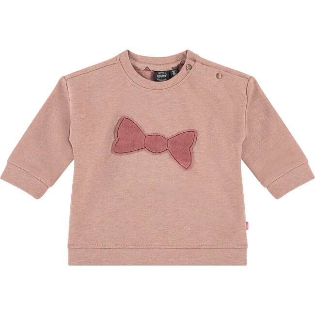 Single Bow Sweatshirt, Pink