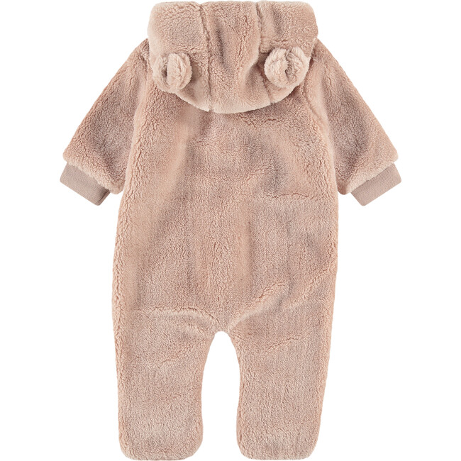 Fuzzy Outdoor Romper, Pink - Rompers - 2