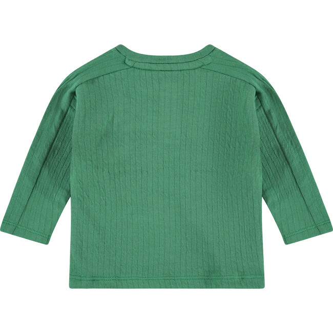 Long Sleeve Henley, Green - T-Shirts - 2