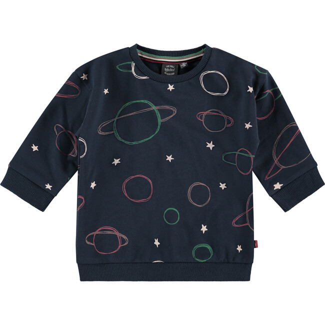 Outer Space Print Sweatshirt, Print