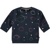 Outer Space Print Sweatshirt, Print - Sweatshirts - 1 - thumbnail