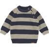 Striped Knit Sweater, Stripes - Sweaters - 1 - thumbnail