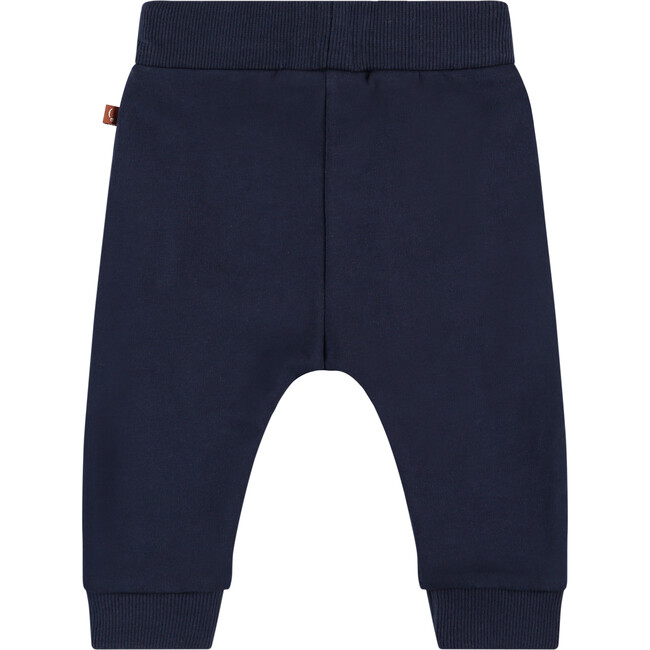 Sweatpants with Side Piping, Navy - Sweatpants - 2