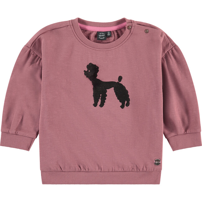 Poodle Sweatshirt, Mauve