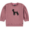 Poodle Sweatshirt, Mauve - Sweatshirts - 1 - thumbnail