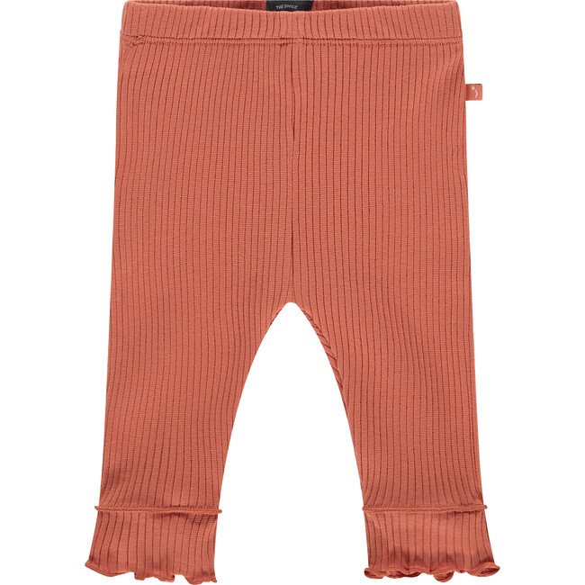 Ribbed Leggings, Coral