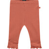 Ribbed Leggings, Coral - Leggings - 1 - thumbnail