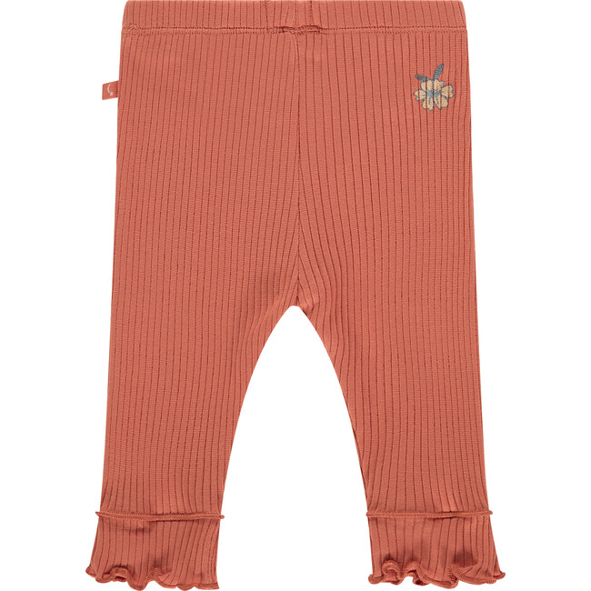 Ribbed Leggings, Coral - Leggings - 2